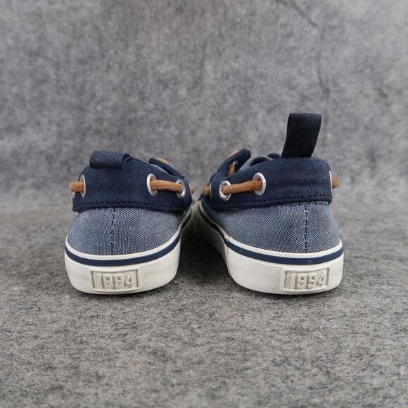 Old Navy Boat Shoes Baby Toddler Boys 6 Slip On Casual Chambray Nautical Preppy - Picture 6 of 12